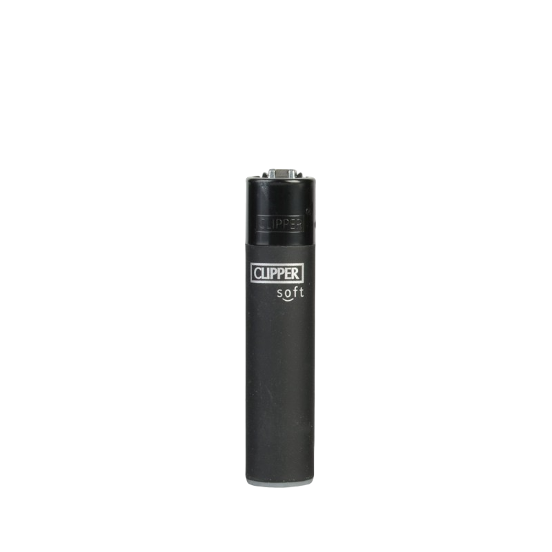 Briquets Clipper Soft Touch Noir