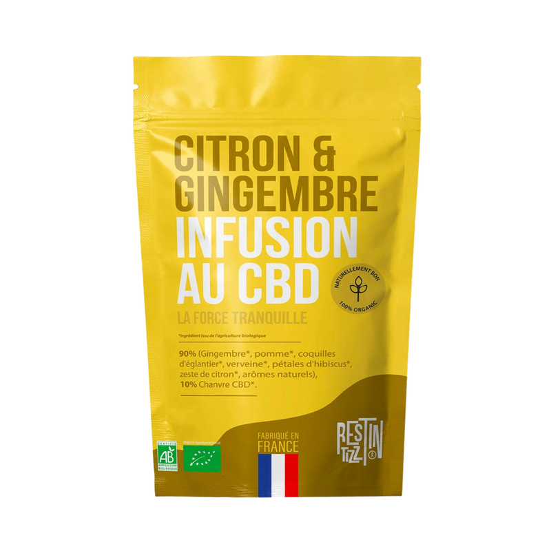 Infusion au CBD : Citron et Gingembre 50g