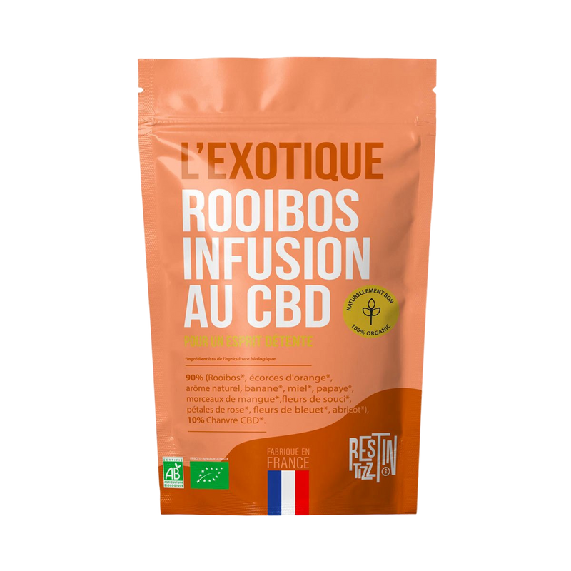 Infusion au CBD :  Rooibos L'exotique 50g